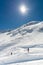 KAUNERTAL GLACIER, AUSTRIA- APRIL 12 2019; A group of skiers is preparing for skitour.