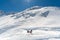 KAUNERTAL GLACIER, AUSTRIA- APRIL 12 2019; A group of skiers is preparing for skitour.