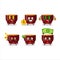 Kava drink cartoon character with cute emoticon bring money