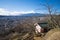 KAWAGUCHIKO, JAPAN - FEBRUARY 19, 2016 : cityscape of Shimoyoshida from viewpoint