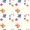 Kawai butterflies - pattern. Vector, esp10.