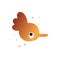 Kawaii avatar sweet bird icon. Element of kawaii style illustration icon
