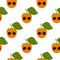 Kawaii Cartoon Persimmon in sunglasses.