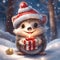 Kawaii Chibi Hedgehog\'s Christmas Surprise
