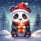 Kawaii Chibi Panda\'s Christmas Surprise