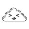 Kawaii cloud cartoon