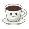 kawaii coffee cup plate