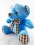 Kawaii collection Blue teddy bear plush figure