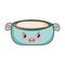 Kawaii cream bowl food cartoon isolated icon