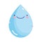 Kawaii gardening cartoon drop water character