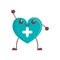 kawaii heart cross care
