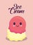 Kawaii ice cream design