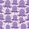 Kawaii octopus background