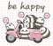 Kawaii pandas and pink motorcycle