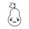 Kawaii pear cartoon