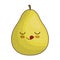 kawaii pear fruit icon