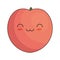 kawaii pomegranate fruit icon