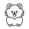 Kawaii Pomeranian Coloring Pages For Kids