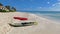 Kayak on the beach in Mexico