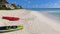 Kayak on the beach in Mexico