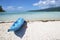 Kayak on the beach of Tahaa lagoon