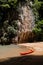 Kayak boat on beach at Rock island. Krabi - Thailand