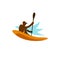 Kayak fishing logo