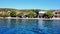 Kayak Floating in Calm Gulf of Corinth Bay, Greece