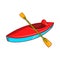 Kayak icon, cartoon style