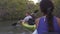 Kayak - Kayaking friends on kayaking travel adventure in Florida