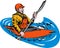 Kayak paddler