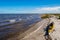 Kayak rests on the beach