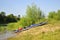 Kayak on the river Bank