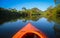 Kayak on a river in Belize