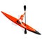 Kayak Sprint Summer Games Icon Set.3D Isometric Canoeist Paddler.Sprint Kayak Sporting Competition Race.Olympics Sport Infographic