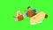 Kayak Travelling Couple People Together Animation