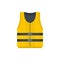 Kayak vest icon, flat style