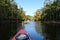Kayaker on Fisheating Creek, Florida.
