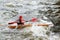 Kayaker on river Vuoksi