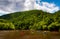 Kayakers in the Lehigh River, located in the Pocono Mountains of