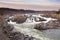 Kayakers navigating whitewater rapids at Great Falls Park, VA