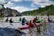 Kayakers training on the Potomac River - 1