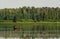 Kayaking on astotin lake