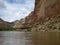 Kayaking in canyon