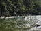 Kayaking down the river, Sayan mountains, Siberia