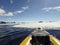 Kayaking fast ice, Gustaf Sound, Antarctica