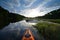 Kayaking on Fisheating Creek near Palmdale, Florida.