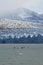 Kayaking with a glacier