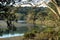 Kayaking in the meanders of a river