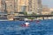 Kayaking on the Nile river in Cairo, Egypt